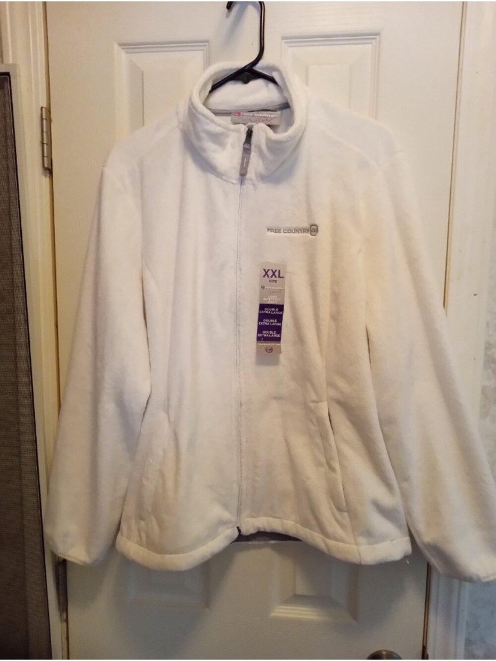 Free Country Ladies Butter Pile Jacket WHISPER WHITE SIZE 2XL